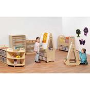 Creativity Zone w/wicker tubs