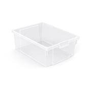 Deep Plastic Storage Container/Tray - Clear image