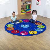 Emotions Interactive Circular Carpet