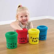 Fabric Colour and Texture Reach In Feely Tubs 4pk