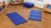 Folding Rest Mats - Blue Set of 10