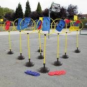 Frisbee Target Course Game Set of 9 image