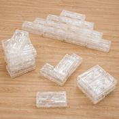 Glacier Effect Clear Plastic Bricks 25pk