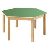 Hexagonal Table Green - 71Cm