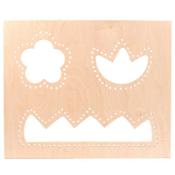 Interchangeable panel for sensorical house - Lacing Flowers