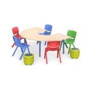 Large Adjustable Horseshoe Table