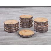 Log Slice Cushions Pack of 15
