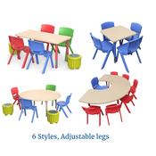Maple Adjustable Tables  - All shapes