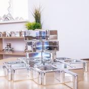 Metallic Silver Stacking Crosses 12pk