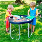 MINI Tuff Tray Blue and Silver Stand