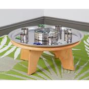 Mirror Tray and Low Round Table Set