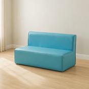 Modular Kids Sofa 2-Seat Chair (Blue) image