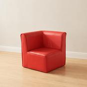 Modular Kids Sofa - Corner Chair (Red)