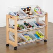 Nine Tray Single Sided Tilted Tray Classroom Tidy