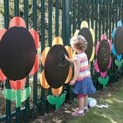 Outdoor Activity Wall Panel - Mark Making Daisies - 5pk