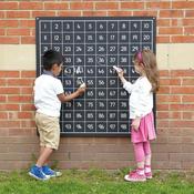Blackboard Ascending Hundred Square Chalkboard