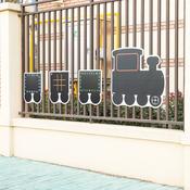 Outdoor Chalkboard - Trains image