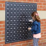 Outdoor Descending Hundred Square Chalkboard