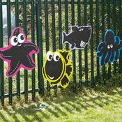Outdoor Mark Making Chalkboards 5pk Reef