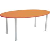Oval Staffroom Table in Beech
