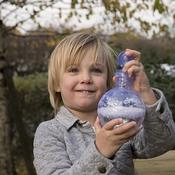 Plastic Messy Play Potion Bottles Clear 3pk