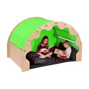 Pod W/Canopy +1 Set Curtains - Green image