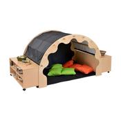 Pod W/Canopy + Complete Set Incl. Bookcases - Black