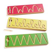 Pre Writing Tracing Patterns Wooden Stencils 3pk
