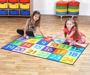 Rainbow 1-24 Numbers Carpet