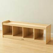 Toddler Play Center - Mirrored Back Shelving Unit
