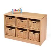 Room Scene Six Tray Storage Unit No Trays