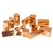 Rose Gold Metallic 3D Shape Collection