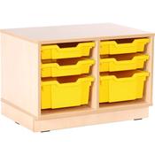 S Cabinet Small for Plastic Containers with plinth