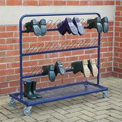 Single Sided Metal Wellie Rack L110 x W30 x H100cm