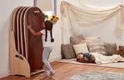 Slumberstore - Floorstanding  Beige  / Brown mats