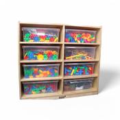 Storage Cabinet with 8 construction sets