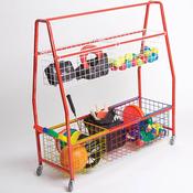 Storage Trolley with Mesh Baskets