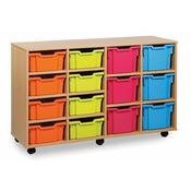 Storage Unit With 8 Deep 6 Extra Deep Trays - 3 colour options