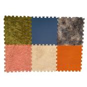 Textured Floor Tiles set of 6