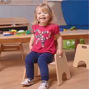Toddler Wooden Chair 200mm 4pk