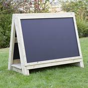 Toddlers Outdoor Chalkboard Wooden Floor Easel