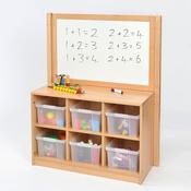 Tray Storage Unit Cork Divider and Six Trays