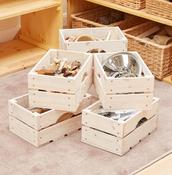 Wood Grab Crates - Set of 6