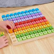 Wooden 100 Square Sorting Frame