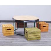 Wooden Crate Seats -4 pack