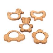 Wooden Hand Held Baby Mirrors 5pk