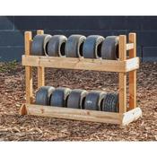 Wooden Mini Tyre Stand