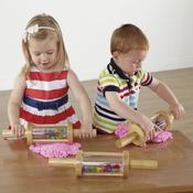 Wooden Treasure Cylinder Rolling Pin 3 Pack