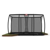 BERG Ultim Champion FlatGround 410/13.5ft Grey/Black/Green 500/16.5ft Grey/Black + Safety Net Deluxe XL image