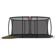 BERG Ultim Elite FlatGround 500/16.5ft Grey Or Black + Safety Net Deluxe XL image